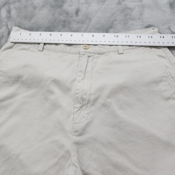 Lands End High Rise Tapered Chino Pant Size 10 Beige Cotton Casual Office Preppy - Picture 7 of 11